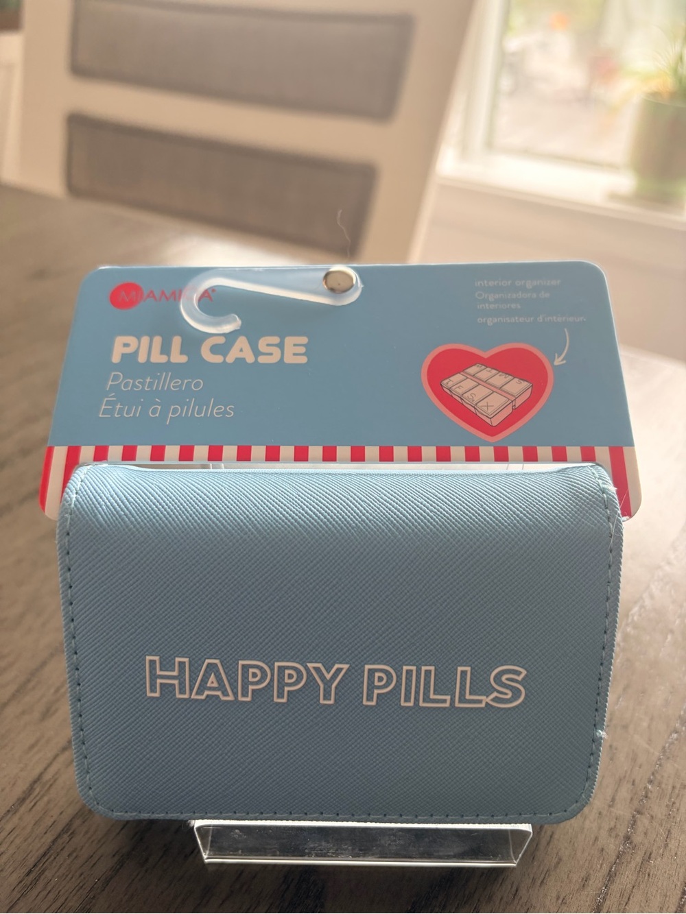 miami Light Blue "HAPPY PILLS" Pill Case